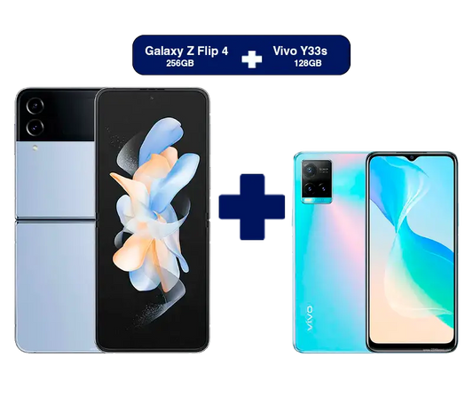 ¡Combo Android! - Galaxy Z Flip 4 256GB + Vivo Y33S 128GB