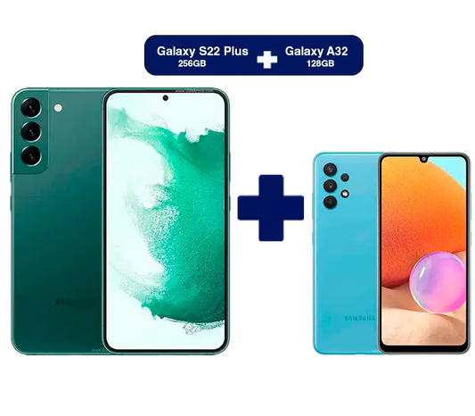 ¡Combo Samsung! - Galaxy S22 Plus 256GB + Galaxy A32 128GB